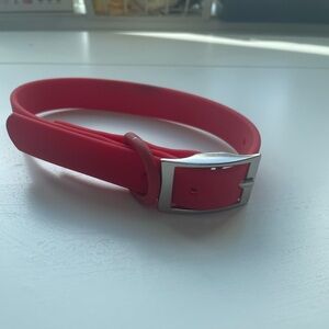 Red Waterproof Dog Collar